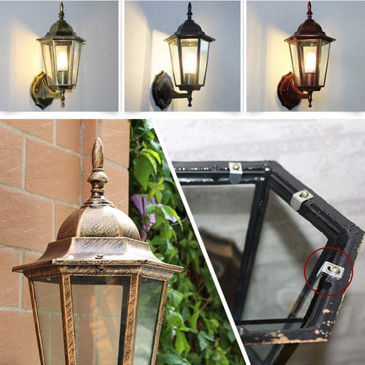 Solar Wall Light Outdoor Waterproof Retro Courtyard Light Outdoor Courtyard Ambient Light Decorative Light Automatic Sensor