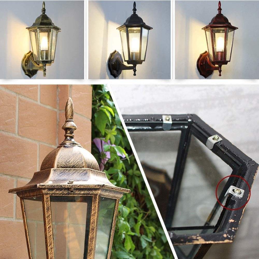 Solar Wall Light Outdoor Waterproof Retro Courtyard Light Outdoor Courtyard Ambient Light Decorative Light Automatic Senso