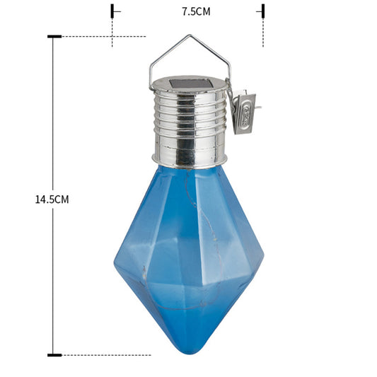 Indoor and outdoor waterproof multi-color landscape decorative solar light, camping party ambient light, solar diamond bulb light