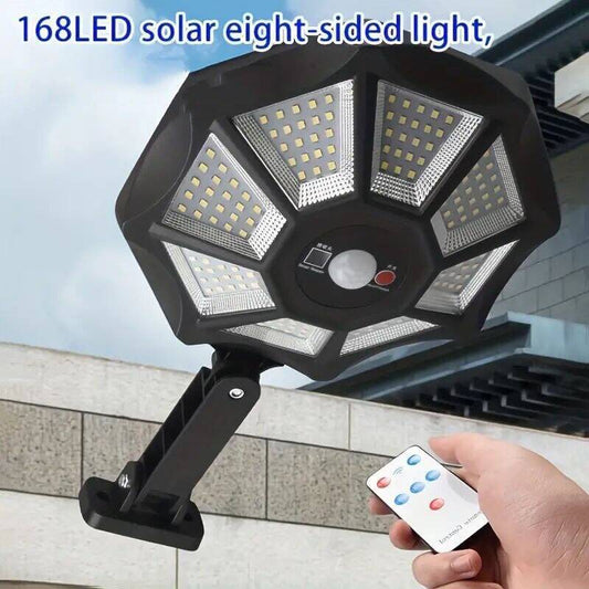 Solar-powered outdoor courtyard light, automatic human body sensor light, wall light, waterproof outdoor street light