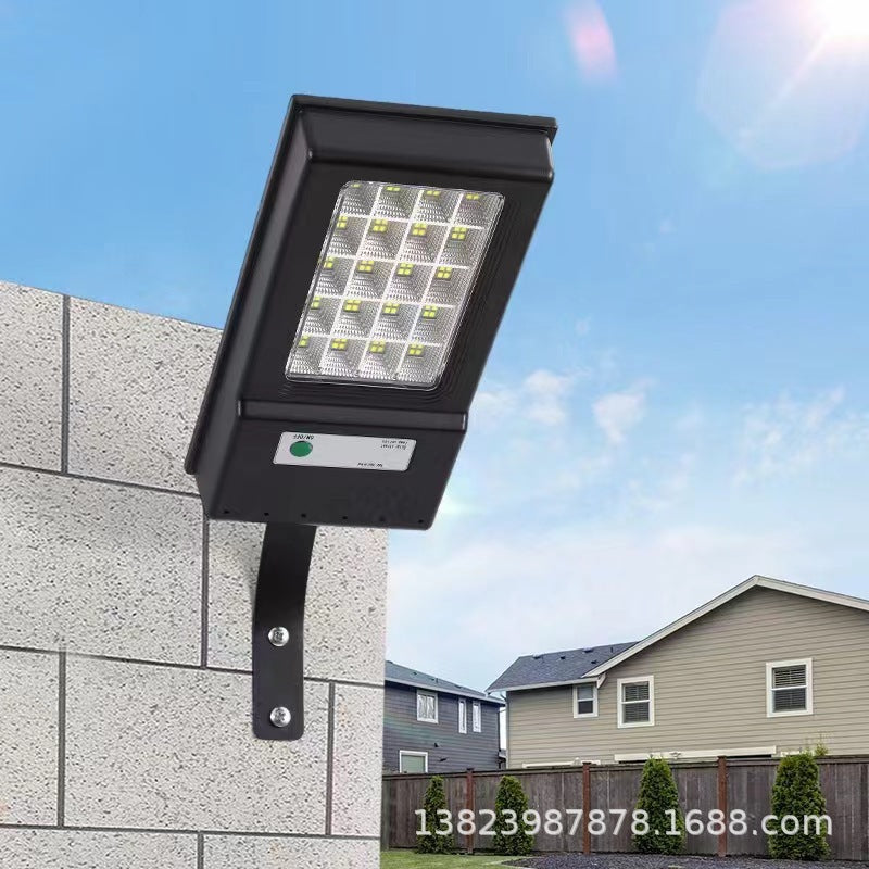 Solar floodlight, outdoor waterproof courtyard light, sensor-activated, automatically turns on at dusk, ultra-bright floodlight.