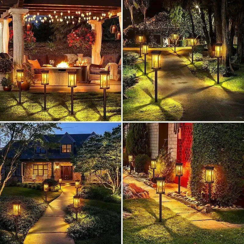 Solar-powered courtyard light, outdoor landscape lighting, automatic sensor LED tungsten filament lamp, garden ground socket light, lawn light