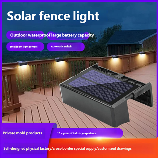 New Solar Courtyard Light, Fence Light, Wall Light, Garden Light, Rotating Fence Solar Step Light