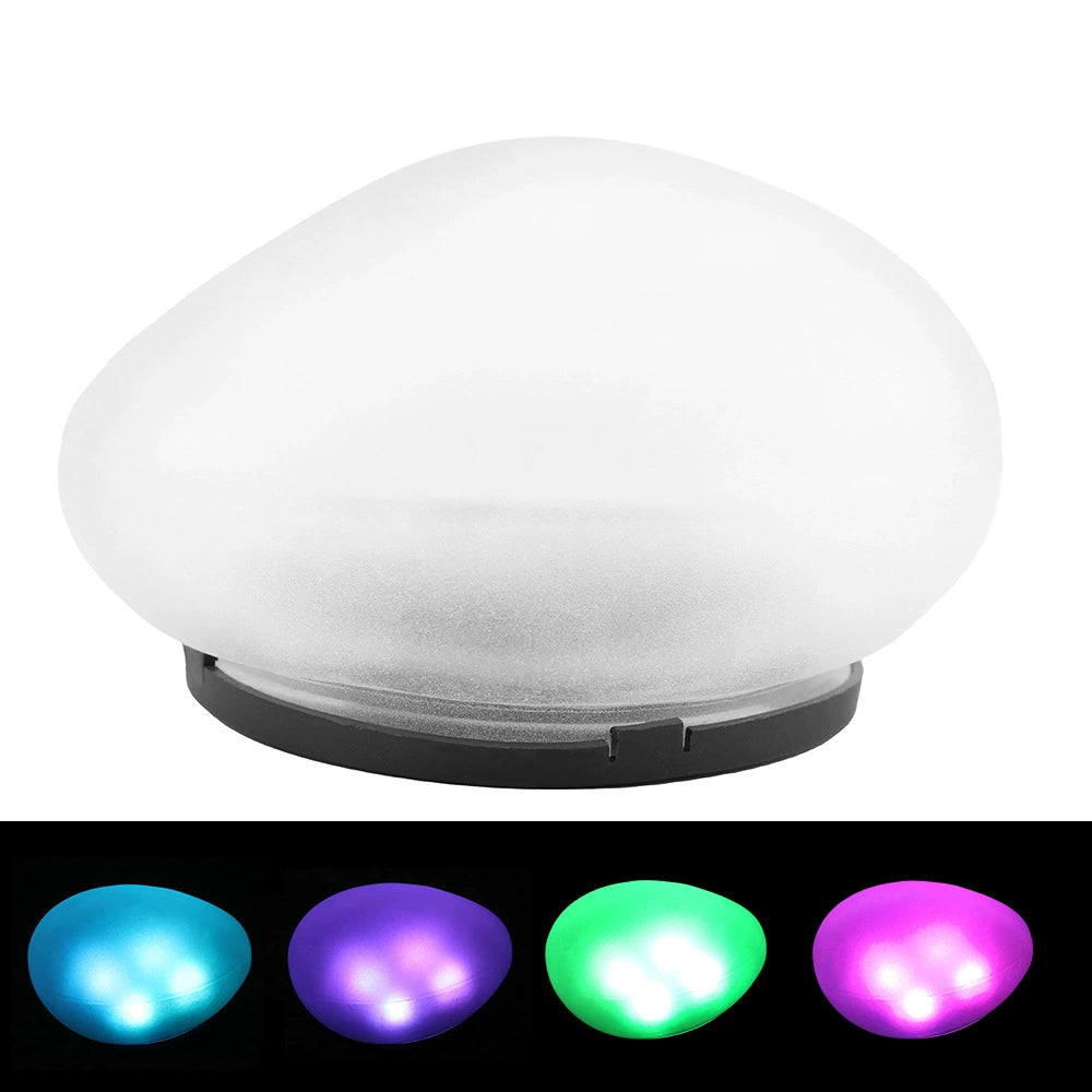 Solar-powered stone lamp, simulated pebble, colorful luminous stone lamp, garden courtyard decorative landscape lamp, lawn lamp.