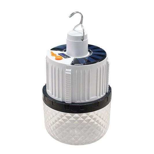 Solar-powered retractable LED portable outdoor emergency lighting, USB rechargeable street vendor/night market remote control camping light