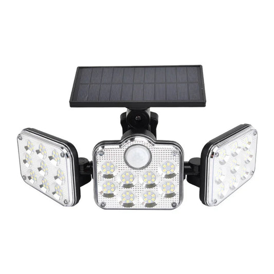 Solar-powered, induction-operated, split-type outdoor four-sided courtyard light, waterproof integrated street light/wall light.