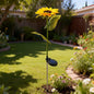 LED sunflower solar light, outdoor decorative simulated ground light, garden lawn solar panel.