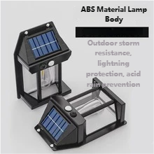 Outdoor solar wall light for parks and squares, intelligent human body sensing courtyard light, home balcony LED light
