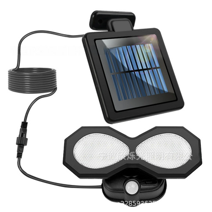 Solarbetriebene Hofleuchten, geteilte Außenwandleuchten, Außenbeleuchtung, Leuchten mit Bewegungsmelder, intelligente Lichtsteuerung