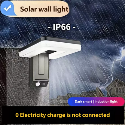 New cross-border wall lamp, outdoor waterproof villa courtyard light, garden solar rechargeable outdoor door sensor light