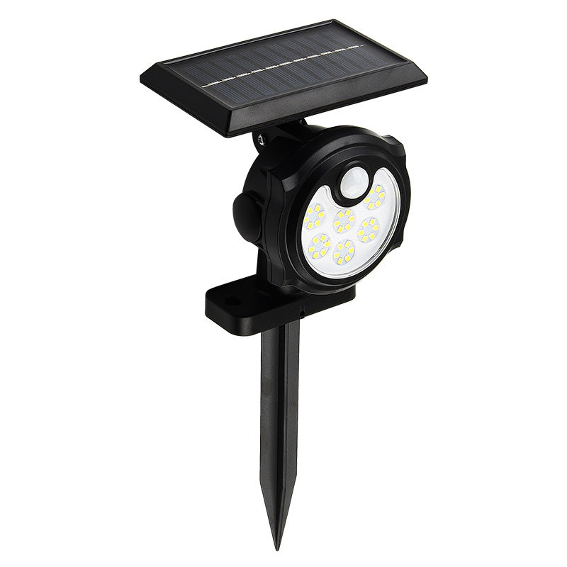 Solar wall light with human body induction, outdoor courtyard light, waterproof lighting, LED light, solar panel