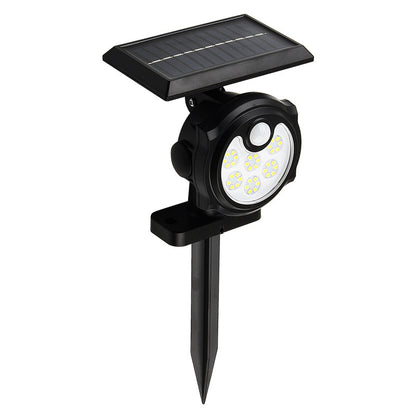 Solar wall light with human body induction, outdoor courtyard light, waterproof lighting, LED light, solar panel