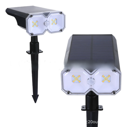 Outdoor Solar Tree Light, Garden Landscape LED Dual-Light Source Lawn Light