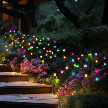 Outdoor Solar Lawn Light, Firefly Solar Light, LED Outdoor Courtyard Garden Ground Light