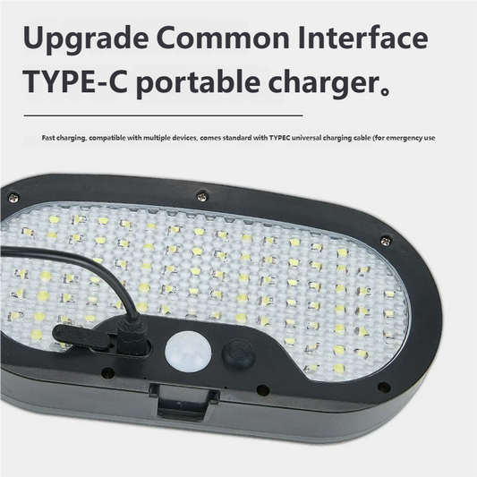 New solar sensor light, ultra-bright outdoor lighting for rural courtyards, strong light illumination for gardens and farms, projector light.