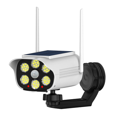 Solar-Powered Magnetic Surveillance LED Anti-Theft Wireless Simulation Human Body Induction Camera Wall Light Street Light