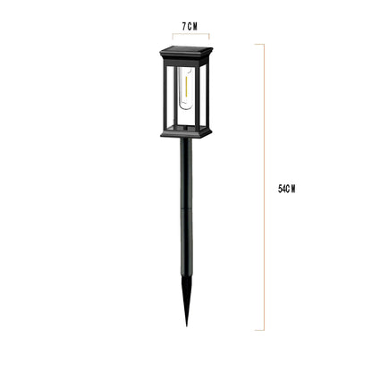 Solar-powered courtyard light, outdoor landscape lighting, automatic sensor LED tungsten filament lamp, garden ground socket light, lawn light