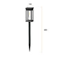 Solar-powered courtyard light, outdoor landscape lighting, automatic sensor LED tungsten filament lamp, garden ground socket light, lawn light
