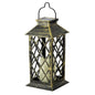Plastic Solar Craft Light, Hollow Palace Lantern, Outdoor Garden Christmas Decoration, Solar Flame Candle Hanging Light