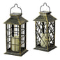 Plastic Solar Craft Light, Hollow Palace Lantern, Outdoor Garden Christmas Decoration, Solar Flame Candle Hanging Light