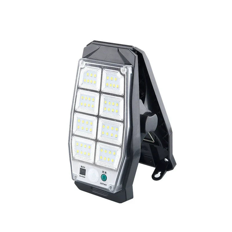 Solar-powered clip-on light, human body sensor outdoor octopus garden light, no-drill wall light, motion sensor light