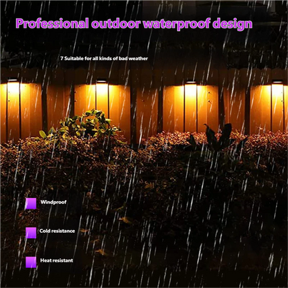 New Solar Courtyard Light, Fence Light, Wall Light, Garden Light, Rotating Fence Solar Step Light