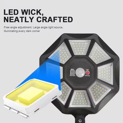 Solar-powered outdoor courtyard lights, automatic motion sensor lights, wall lights, waterproof outdoor street lights