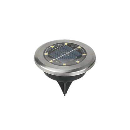 New Outdoor Solar LED Stainless Steel Mini In-ground Light for Courtyard Lawn Road Garden Landscape Decoration