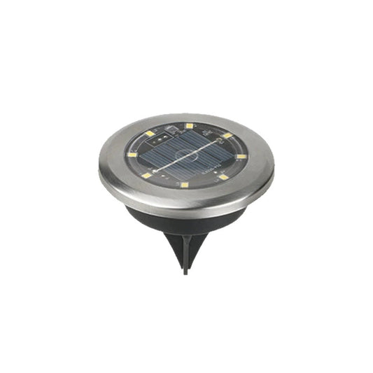 New Outdoor Solar LED Stainless Steel Mini In-ground Light for Courtyard Lawn Road Garden Landscape Decoration