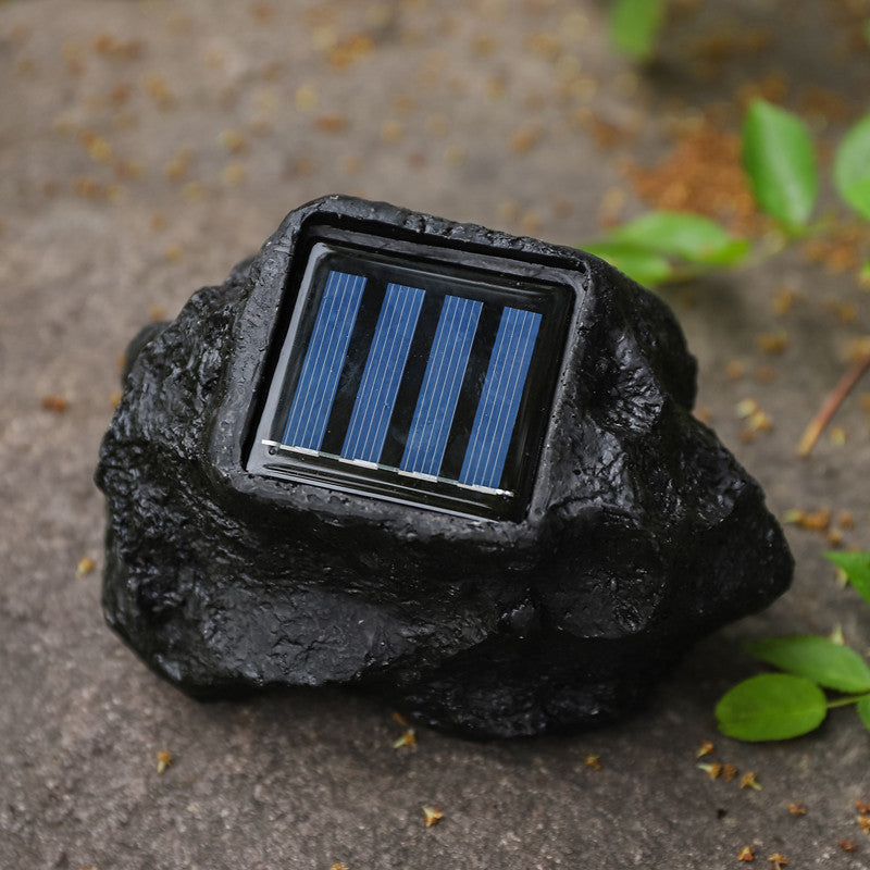 Solar-Powered Simulated Stone Lamp, Warm Light, White Light, Outdoor Lawn Lamp, Courtyard Garden Decorative Landscape Light