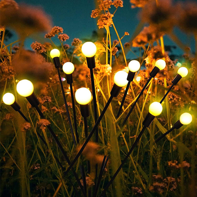 Outdoor Solar Lawn Light, Firefly Solar Light, LED Outdoor Courtyard Garden Ground Light