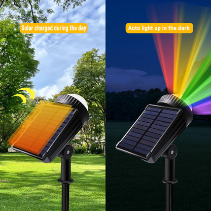 Solar Spotlight Outdoor Courtyard Light Projector Lawn Light Wall Light Road Courtyard Garden Decorative Light