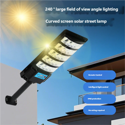 Solar-powered garden villa community courtyard lights with automatic human body induction at dusk.