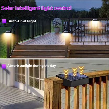 New Solar Courtyard Light, Fence Light, Wall Light, Garden Light, Rotating Fence Solar Step Light