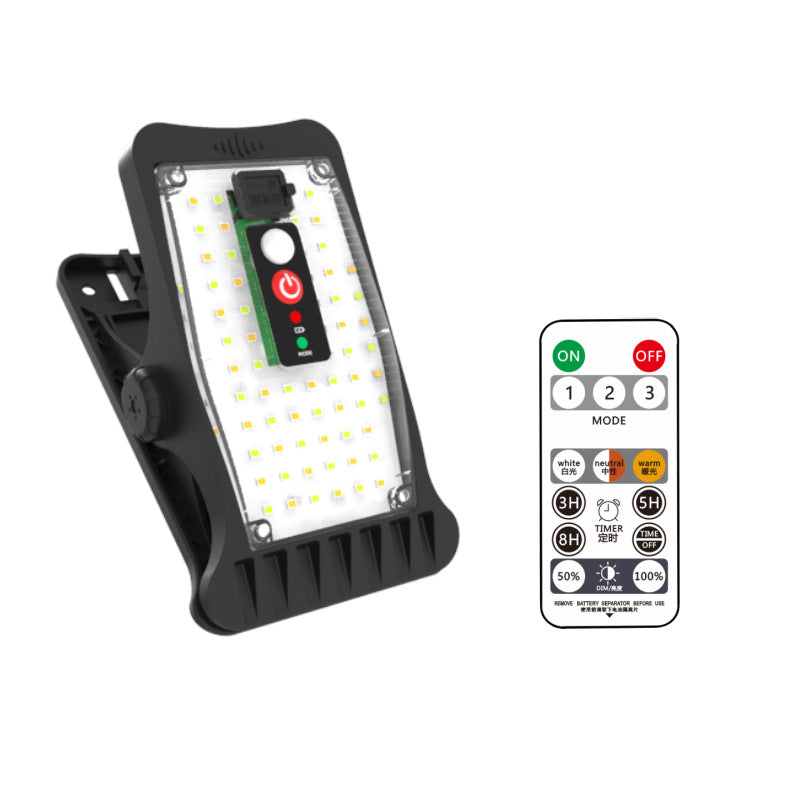 Solar-powered clip light with LED solar technology, a best-selling cross-border e-commerce product.