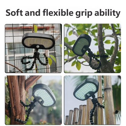 New solar sensor light, ultra-bright outdoor lighting for rural courtyards, strong light illumination for gardens and farms, projector light.