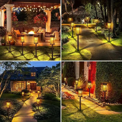 Solar-powered courtyard light, outdoor landscape lighting, automatic sensor LED tungsten filament lamp, garden ground socket light, lawn light