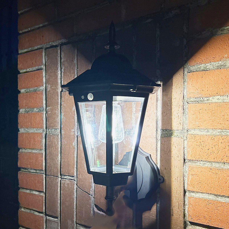 Solar Wall Light Outdoor Waterproof Retro Courtyard Light Outdoor Courtyard Ambient Light Decorative Light Automatic Senso