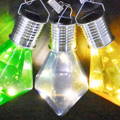 Indoor and outdoor waterproof multi-color landscape decorative solar light, camping party ambient light, solar diamond bulb light