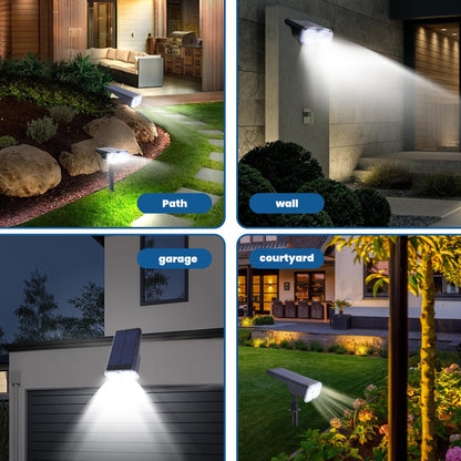 Outdoor Solar Tree Light, Garden Landscape LED Dual-Light Source Lawn Light