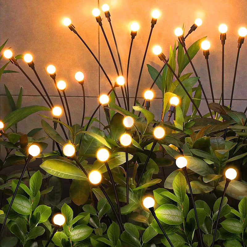 Outdoor Solar Lawn Light, Firefly Solar Light, LED Outdoor Courtyard Garden Ground Light