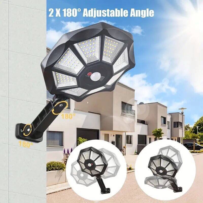 Solar-powered outdoor courtyard lights, automatic motion sensor lights, wall lights, waterproof outdoor street lights