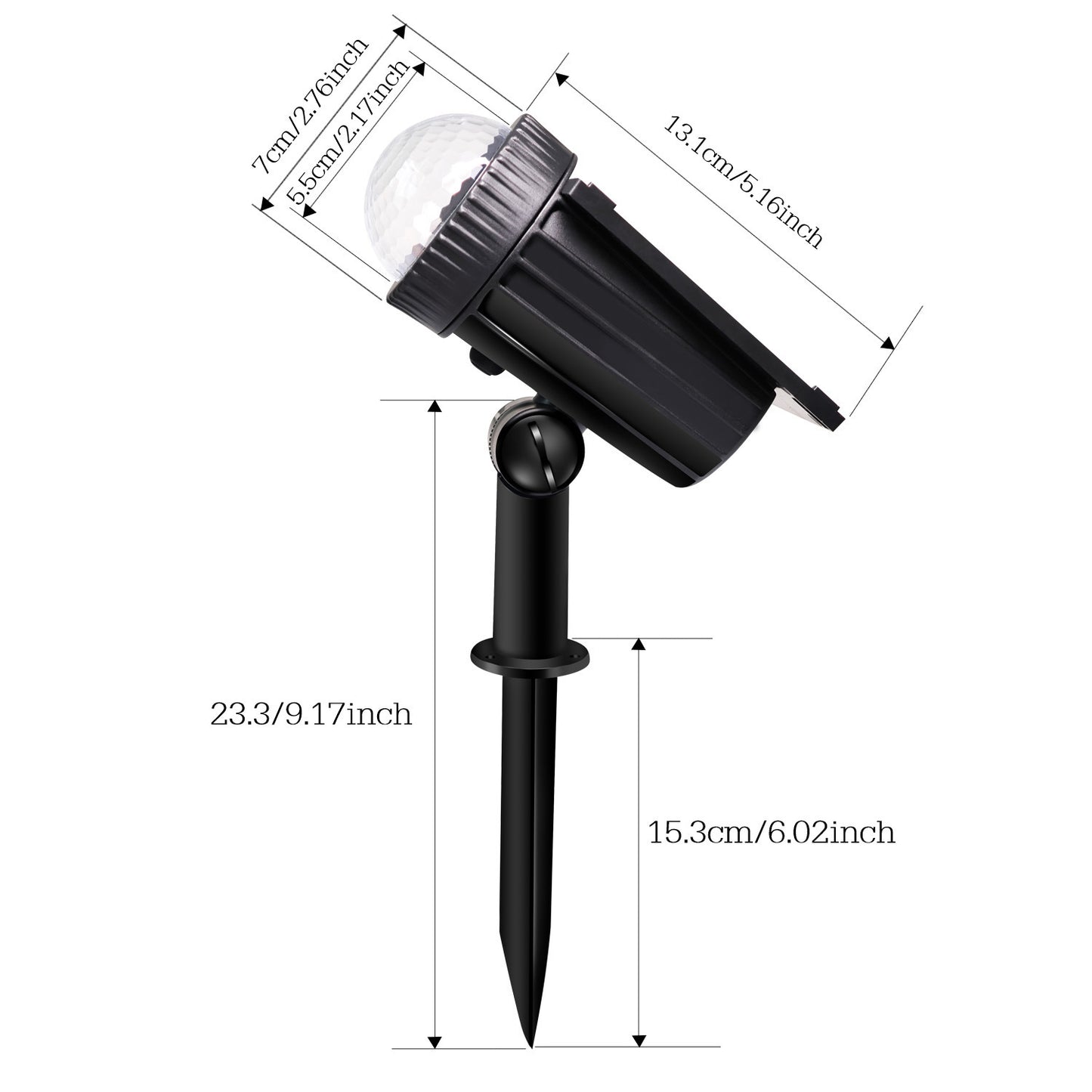 Solar Spotlight Outdoor Courtyard Light Projector Lawn Light Wall Light Road Courtyard Garden Decorative Light