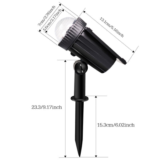 Solar Spotlight Outdoor Courtyard Light Projector Lawn Light Wall Light Road Courtyard Garden Decorative Light