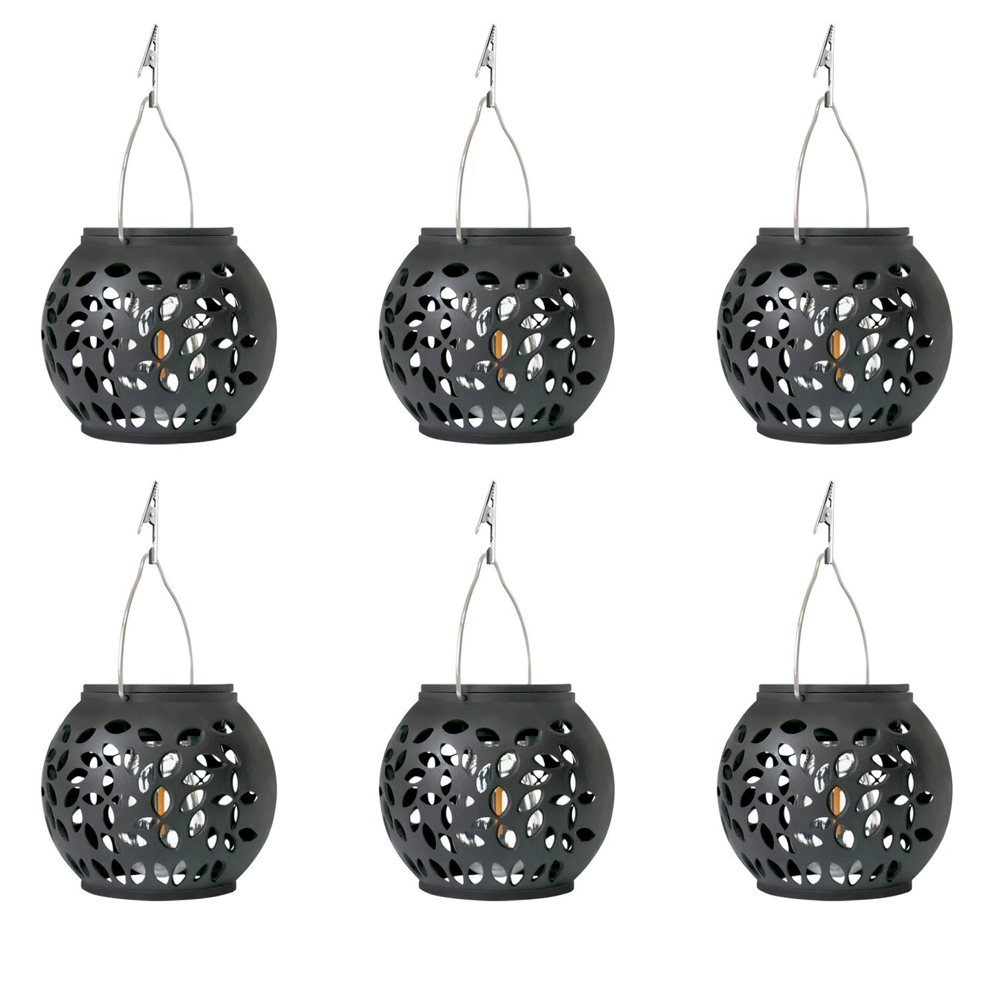 Solar-Powered Outdoor Flame Hanging Ball Light for Courtyards, Villas, Outdoor Decorations, Festival Decorations, Atmospheric Flame Light