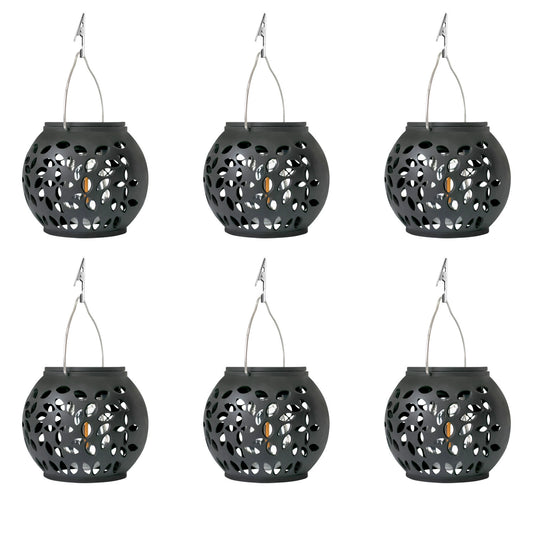 Solar-Powered Outdoor Flame Hanging Ball Light for Courtyards, Villas, Outdoor Decorations, Festival Decorations, Atmospheric Flame Light