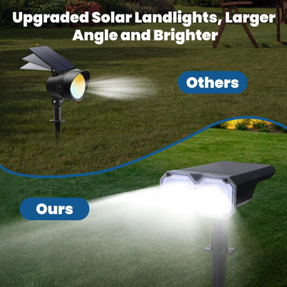 Outdoor Solar Tree Light, Garden Landscape LED Dual-Light Source Lawn Light