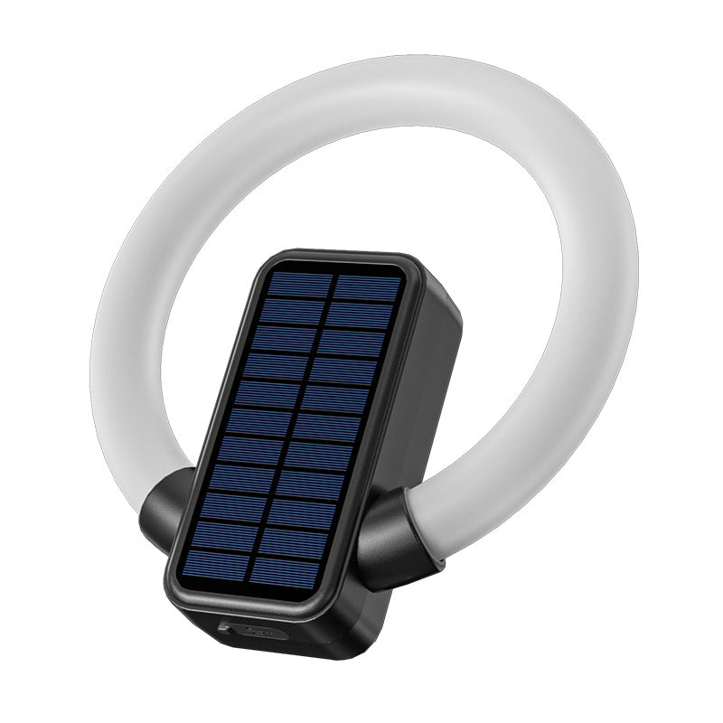 Outdoor Garden Ring Waterproof Tri-Light Source Courtyard Light, Rechargeable, Wiring-Free, Smart Light Control