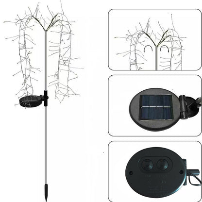 Solar String Lights for Firecrackers, Ground-Mounted, Courtyard, Garden, and Small Yard Decorative Lights, Outdoor Ambient Lights, Waterproof Lawn Lights