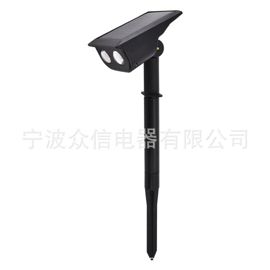 Solar-powered outdoor waterproof high-brightness tree light, garden ground-mounted lawn landscape light, courtyard spotlight